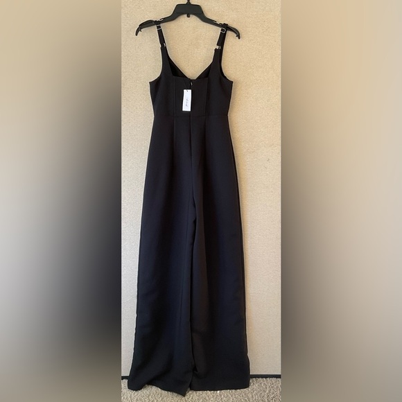 🌷NESTY GAL MESH INSERT TAILORED BANDEAU JUMPSUIT - Picture 3 of 13
